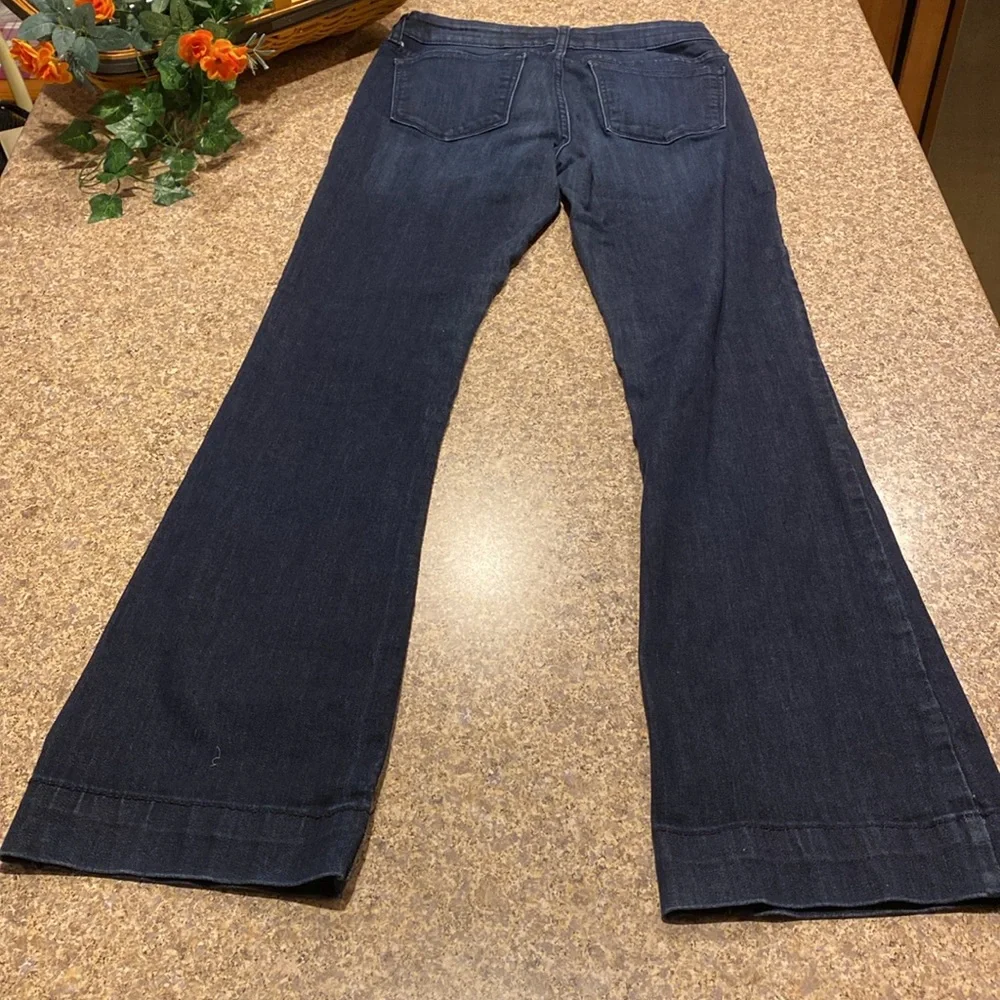 Banana Republic Flare Dark Denim Blue Jeans Limited Edition 28/6 - Picture 9 of 15